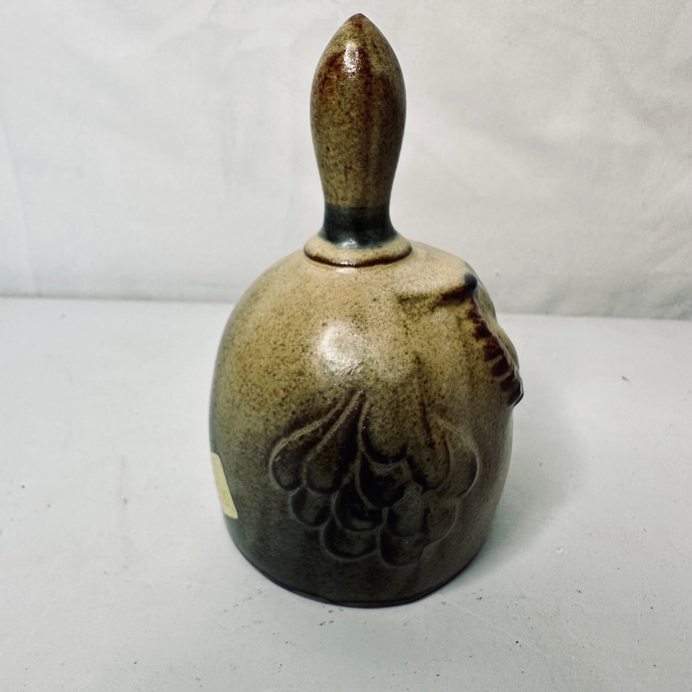 Vintage Otagiri Japan Ceramic Owl Bell Speckled Stoneware OMC Mid Century Decor - Picture 2 of 7